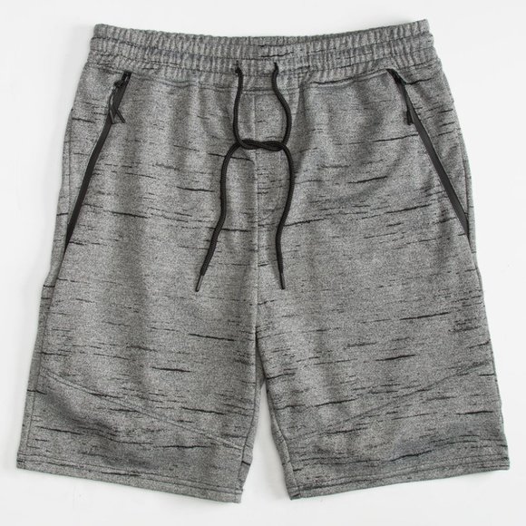 BROOKLYN CLOTH Slant Zip Mens Sweat Shorts - Picture 1 of 3